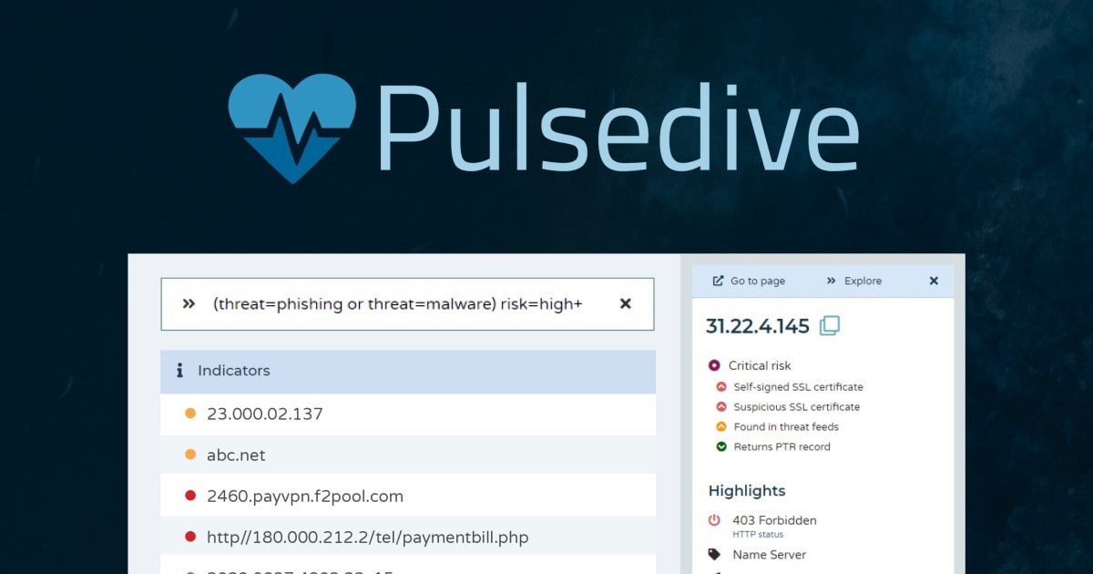 Announcing: Pulsedive 6.2